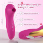 Vibromasseurs Feminin Clitoridien va et vient Sex Toys, Sexes Toye Femmes 10 Sucer Modes Vibromasseur Silencieux Sextoy, Charge