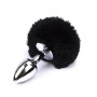 OnundOn Plug anal en forme de queue de renard avec queue de renard - Jouet sexuel pour couple - Diamètre : 40 mm - Noir
