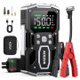 ACEZUK Booster Batterie Voiture 8000A, 150PSI Gonfleur Pneus Voiture, Démarreur avec Compresseur à Air, 12V Jump Starter pour Vé