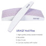 URAQT Lime à Ongles Professionnelle 16pcs, lime 100/180 Grain Lavable pour les ongles, Double Face - Salon de Coiffure, Animaux