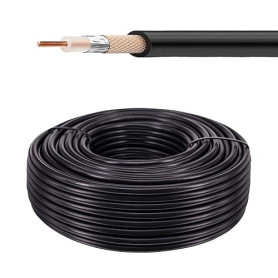 Urcianow Câble Coaxial RG58 30M d'Extension Antenne WLAN Flexible à Faible Perte pour Routeur Radio et Antenne