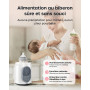 Chauffe Biberon, Nuliie Stérilisateur Électrique Rapide 10 en 1 pour Lait Maternel ou Formule avec Minuterie Numérique Contrôle 