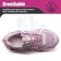 KOIFISH Chaussures de Sécurité Femme Légère Basket de Secruite Confortable Antidérapante Chaussures de Travail Embout Acier Resp