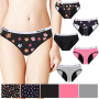 Rovtop Lot de 5 Culotte Menstruelle en Coton pour Fille Culotte Incontinence pour Enfants Adolescente Culotte Périodiques Lavabl