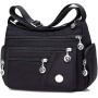 Fueegue Sac à bandoulière pour femme, imperméable, multi-poches, grande capacité, sac à main pour le travail décontracté