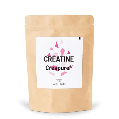 Nutripure | Créatine Monohydrate Poudre Creapure® 100% Pure | Goût Neutre | Vegan | Augmentation Force Musculaire | Idéale pour
