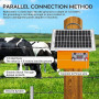 32KM cloture electrique solaire cloture electrique, 9,5 kV berger électrique Contrôleur pour chevaux, clôture électrique 0,5 J p
