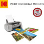 KODAK Picture Paper - Papier Photo Brillant, Pack de 50 Feuilles, Format A4 (21x29,7cm), 180g/m², Idéal pour Impressions Jet d'E