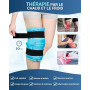 Comfytemp Poche de Glace pour Genou Réutilisable, Thérapie par le Chaud et le Froid pour la Chirurgie de Remplacement du Genoux,