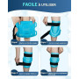 Comfytemp Poche de Glace pour Genou Réutilisable, Thérapie par le Chaud et le Froid pour la Chirurgie de Remplacement du Genoux,