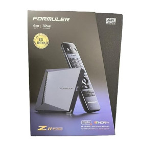 Formuler Z11 Pro Max 4K Android 11 OTT Streamer multimédia 4 Go RAM 32 Go Flash WiFi 6th, Noir