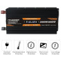 Yinleader Convertisseur 12V 220V 2000W /4000W Convertisseur de Puissance Ecran LCD 2 Prises AC pour Panneau Solaire Voiture VR