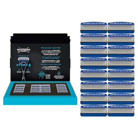 WILKINSON SWORD - Lames de rasoir Hydro 5 pour hommes | Lot de 16 recharges | Gel hydratant et tondeuse de précision (l'emballag