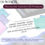 DSproducts 4X Chiffon Lunettes De Vue 410GSM-20x15cm–Lingette Lunette Microfibre de Carbone sans Trace sans Rayure Chiffon Antis