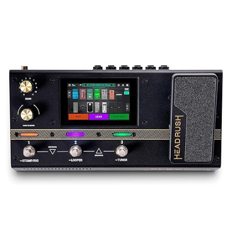 HeadRush Flex Prime Pédale de Modélisation et Multi-Effets pour Guitare et Basse, avec Écran Tactile, Boucleur, Wi-Fi, Chargeur