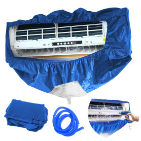 Kit de nettoyage pour climatisation split mural - Protection contre la poussière, sac de nettoyage imperméable, de avec tuyau d'