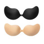 2 Paire Auto-adhésifs Soutien Gorge, Soutiens Gorge Adhesif Femme, Soutien Gorge sans Bretelles Invisible, Push Up Adhesif, Coqu
