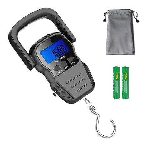 Pèse Bagage Électronique/balance pour le bagage/Balance Valise avec LCD Rétroéclairé pour Voyage, Pêche et Archerie, Sac étanche