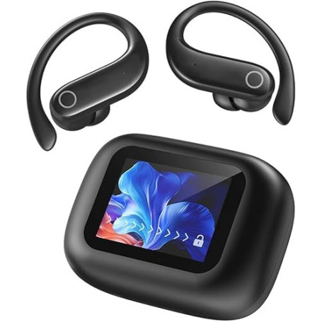 AI Écouteur Traducteur Instantané 150 Langues, Moniteur Cardiaque et d’Oxygène, Écran Tactile LED, 8 Modes de Traduction, 3 en 1