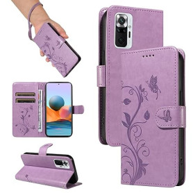 SRISHP Coque pour Xiaomi Redmi Note 10 Pro 4G, Housse Etui Portefeuille Cuir PU Multifonction, Magnétique Étui de Protection Com