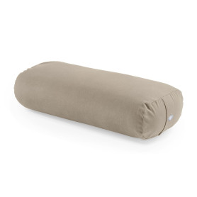 LOTUSCRAFTS Bolster de yoga pour Yin Yoga, rouleau, housse lavable en coton bio, coussin avec rembourrage en kapok, rouleau pila