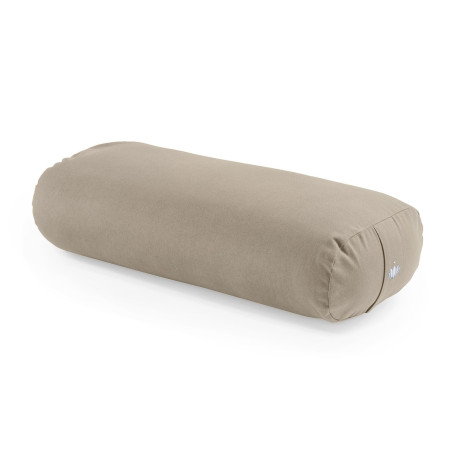 LOTUSCRAFTS Bolster de yoga pour Yin Yoga, rouleau, housse lavable en coton bio, coussin avec rembourrage en kapok, rouleau pila