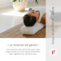 LOTUSCRAFTS Bolster de yoga pour Yin Yoga, rouleau, housse lavable en coton bio, coussin avec rembourrage en kapok, rouleau pila
