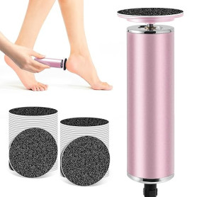 Rapeuse Pieds Electrique, Râpe Pieds Électrique, Rapeuse Anti-Callosités avec 60 Tampons, Lime Ponceuse pour Pieds, Pédicure Éle