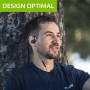 Avantree C171 - Écouteurs USB C Filaires à Micro, pour Sport et Course, avec Crochets, Intra Auriculaires et Contrôle Volume, Co