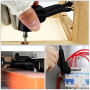 Dunkwckore 14 Pièces Renvoi D'Angle Visseuse Kit, Rallonge Visseuse, Renvoi D'Angle Perceuse, 105° Tournevis Flexible, 1/4" Embo