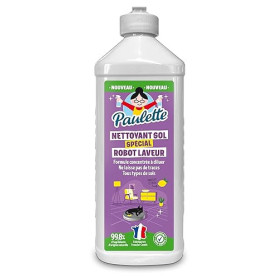 Paulette - Nettoyant Sol Spécial Robot Laveur - Parfums Citron - Certifié Ecocert - Fabriqué en France - 500 mL