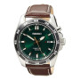Seiko Herren-Uhr Kinetik Edelstahl mit Lederband