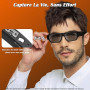 Chujianxi Lunettes avec Caméra 4K, Innovantes High-Tech Lunettes Camera de Sport pour l'extérieur, Lunettes de Soleil Vidéo avec