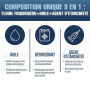 ClimaSet - Recharge de gaz 3 en 1 pour climatisation r134a, huile, produit anti-fuites XL, gaz R134a et tuyau - Kit de Recharge