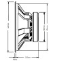 Seven Soundvector SVG18SUB1500/8 Subwoofer 18 pouces Haut-parleur professionnel de basse basse 8 Ohm 1500 AES 3000 W Peak