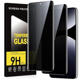 Micnkifo Verre Trempé pour Xiaomi Redmi Note 14 Pro Plus/Pro+ Anti Espion 2 Pièces,Anti-Espion Film de Protection D'écran,Dureté
