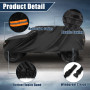 X AUTOHAUX Housse de voiture pour Jeep Wrangler JK JL YJ TJ 4 portes 2007-2023 - Étanche contre le soleil, la pluie, la poussièr