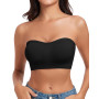 WOWENY Soutien-Gorge Bandeau sans Bretelles pour Femme sans Armatures - Bralette rembourrée sans Couture avec Bretelles Transpar