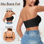WOWENY Soutien-Gorge Bandeau sans Bretelles pour Femme sans Armatures - Bralette rembourrée sans Couture avec Bretelles Transpar