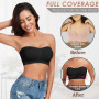 WOWENY Soutien-Gorge Bandeau sans Bretelles pour Femme sans Armatures - Bralette rembourrée sans Couture avec Bretelles Transpar