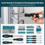 Sundpey Boite a Outils Complete 281 pièces - Caisse a outil pour Hommes et Femmes Malette Outils Complet Avec Ensemble de Clés à