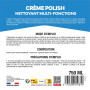 SPADO - Crème Polish nettoyant multi fonctions - Nettoie, dégraisse et polit - Protège - Pour vitre, alu, inox, chrome et plasti
