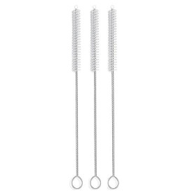 Lot de 3 brosses à Paille 23 cm - Brosse de Nettoyage pour Paille - Brosse pour Tuyau de Lait - pour Machine à café Automatique