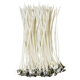 CZ Store®-✮Marque Française✮-Mèche Bougie-✮✮Garantie A Vie✮✮-Mèche pour Bougie 10 CM|Lot de 50 PCS| Meche Bougie Naturelle Coton