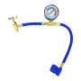 INfloo Quick A/C R134a 3-en-1 (Gaz + Huile + Scellant) + Gaz R134a + Tuyau avec Manomètre + Gants | Entretien Climatisation Voit