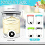 Pot pour Ninja Swirl by Creami,avec Couvercles Étanches,4 Pièces 480ml pot ninja creamy swirl,po-t ninj-a creamy deluxe,pour Nin