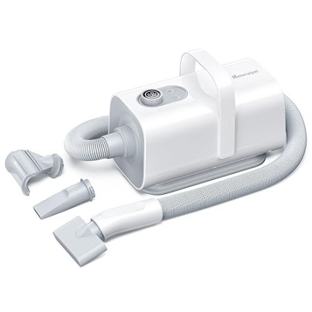 HomeRunPet Pulseur pour Chien 43dB Silencieux, 268mph, Aspirateur Poil de Chien 99 Vitesse et 3 Température réglable, Sèche Chev