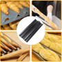 JOINPAYA Plaque à Baguettes 2 Moules, Moule Pain Français Perforé et Antiadhésif, Gouttière de Cuisson Vague pour Mini Baguette