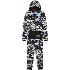 Get Trend Fortnite Grenouillere Adolescent Garcon Combinaison Enfant Pyjama Combinaison Polaire avec Capuche Idée Cadeau Gamer (