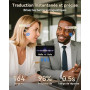 Ecouteur Traducteur Instantané, 42 Heure Bluetooth 5.4 Ecouteurs sans Fil avec 156 Langues, 3 en 1 Écouteur AI Traduction Vocale